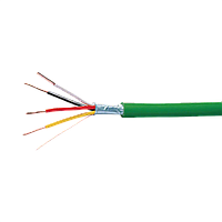 TG018 Hager KNX кабель 2х2х0.8 зелений, рулон 100 м, для шинної лінії Хагер, транспортування сигналу шини