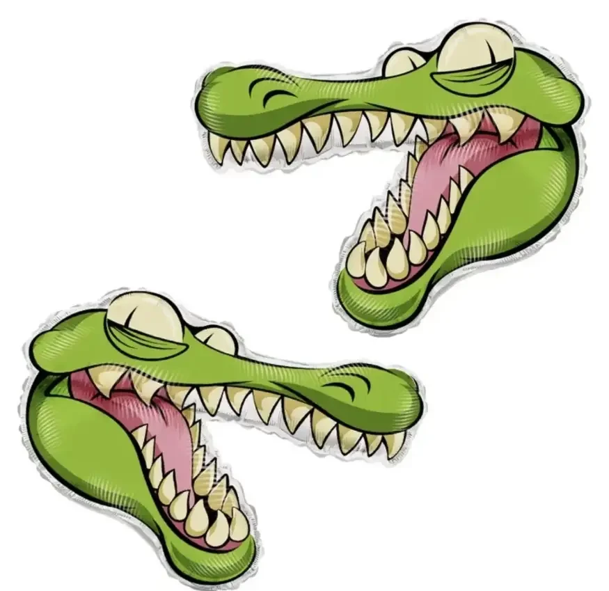 Куля фольгована  голова Крокодила 73х83 см