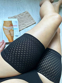 Бандалетки на стегна дихаючі від натирання Annes Openwork Thigh Band With Silicone бежеві чорні розміри S-XXXL