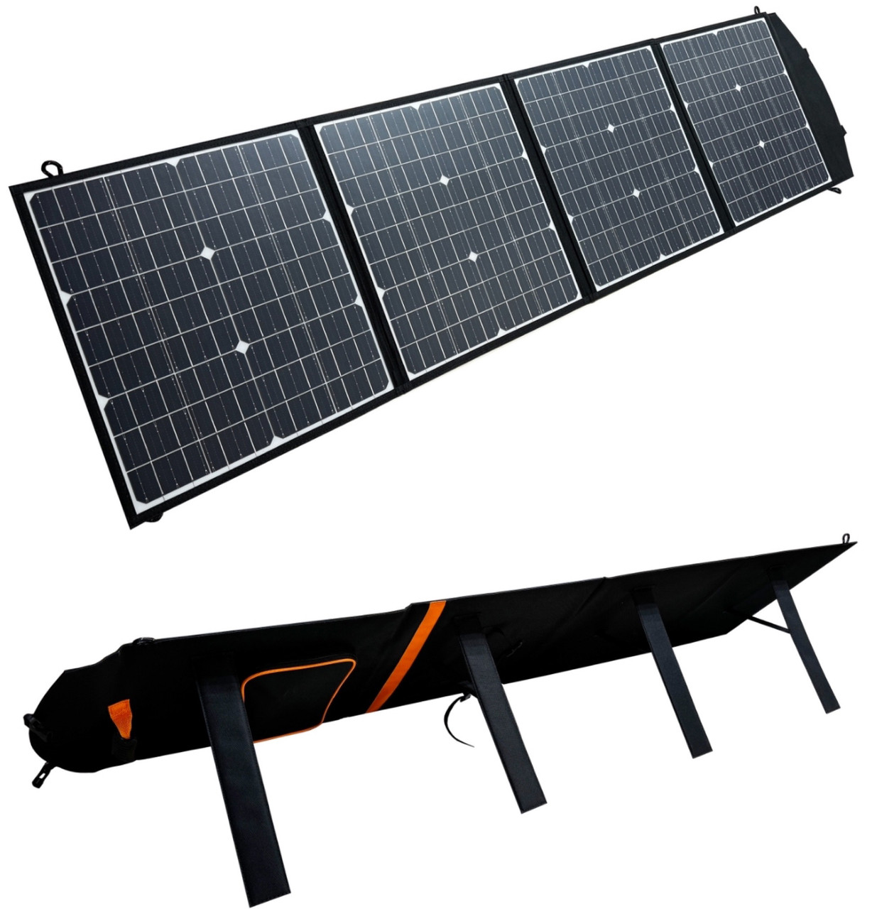 Cонячні панелі 100вт портативні 5-21V 2xUSB type A складні 40*40*4 см