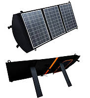 Портативна сонячна панель 45Вт 5-21V 2xUSB type A складна