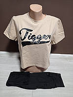 Дитячий костюм для дівчинки підлітка Каліфорнія Туреччина топ та бриджі 13-18 років беж