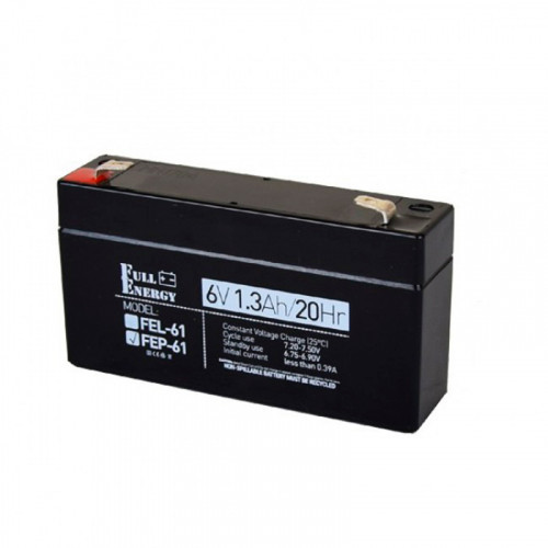 Аккумулятор AGM Full Energy FEP-61 6V 1.3Ah, фото 1