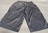Підліткові подовжені шорти бриджі для хлопчика трикотажні меланж 12-18 років, фото 2