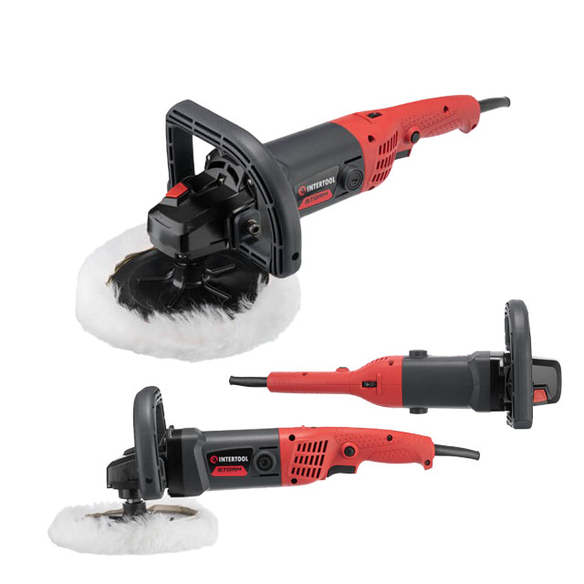 Машина полірувальна 1400 Вт, 800-3200 об/хв, 180 мм, 230 В, INTERTOOL WT-1800, фото 1