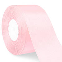 Атласна стрічка світло-лососева 5 см х 36 ярдів