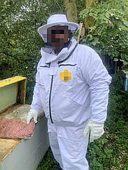 Найкращий Костюм пчеловода 100% котон експорт, маска євро, класична