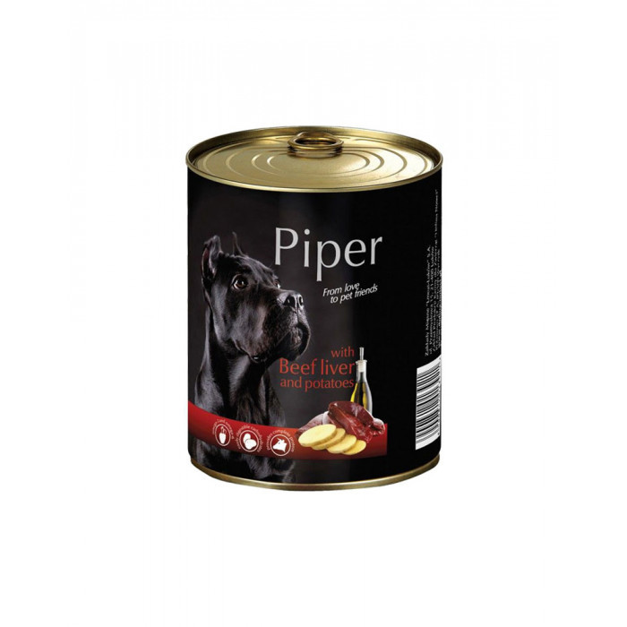 Консервований корм для дорослих собак Dolina Noteci Piper Beef Liver & Potatoes із печінкою і картоплею 400г