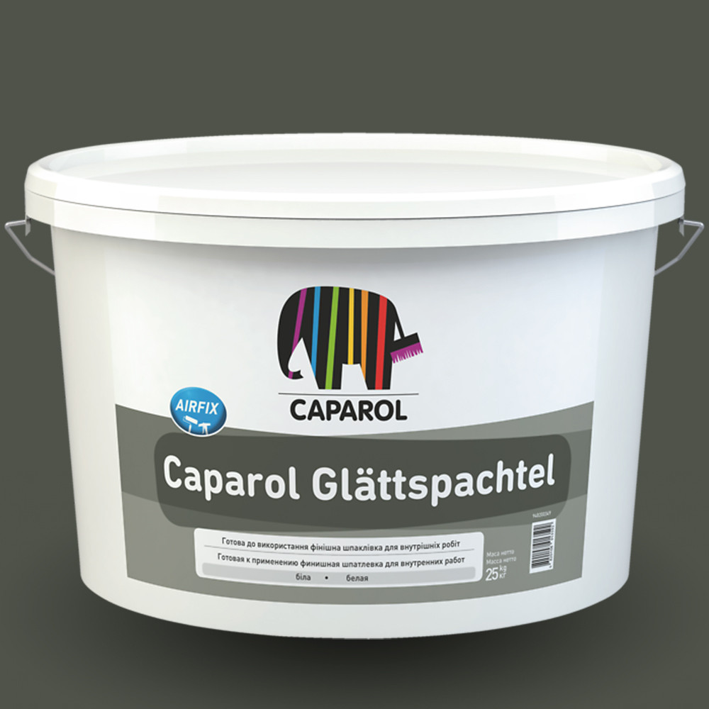 Внутрішня фінішна шпаклівка Caparol Glattspachtel (від 0 до 2 мм), готова до застосування 8кг