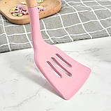 Кухонне приладдя силіконове Набір 12 предметів кухонного приладдя лопатки для кухні Рожевий, фото 7
