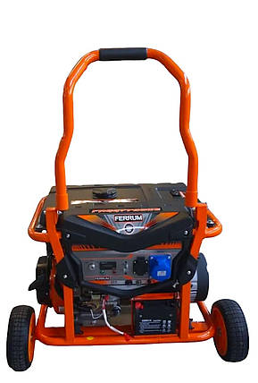Генератор бензиновий 7.7-8 кВт з електростартером FERRUM FRGG7780CE 10л, фото 1
