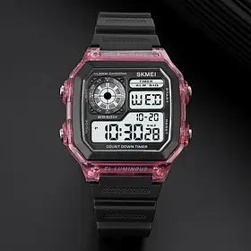 Спортивний електронний водонепроникний годинник Skmei 1998PL Purple.