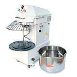 Тістоміс спіральний SM30T2VRB, 33 л, 380В, 2 швидкості, знімна діжа, підйомна голова, реверс, фото 2