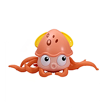 Іграшка восьминіг Octopus (тікаючий восьминіг) інтерактивний зі звуковими ефектами та датчиками перешкод Pink