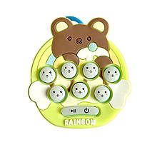 Електронна приставка консоль mini SKY Quick Push Game приставка Pop It антистрес іграшка Rainbow Bear