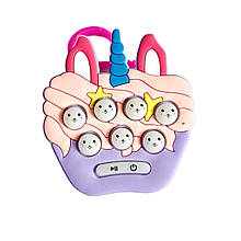 Електронна приставка консоль mini SKY Quick Push Game приставка Pop It антистрес іграшка Unicorn