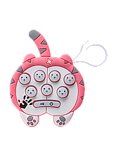 Електронна приставка консоль mini SKY Quick Push Game приставка Pop It антистрес іграшка Pink Cat
