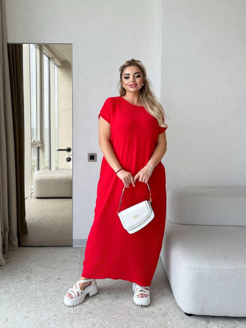 Сукня літня жатка максі, фото 1