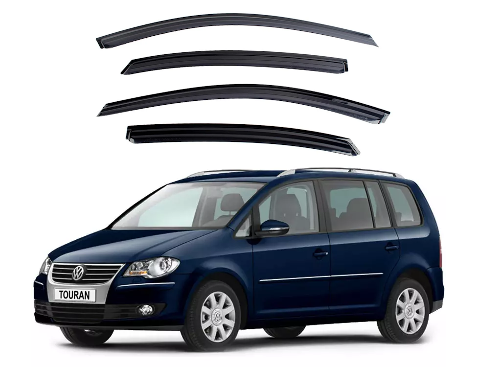 Вітровик Volkswagen Touran 2003-2010 (скотч) VIP Китай, фото 1
