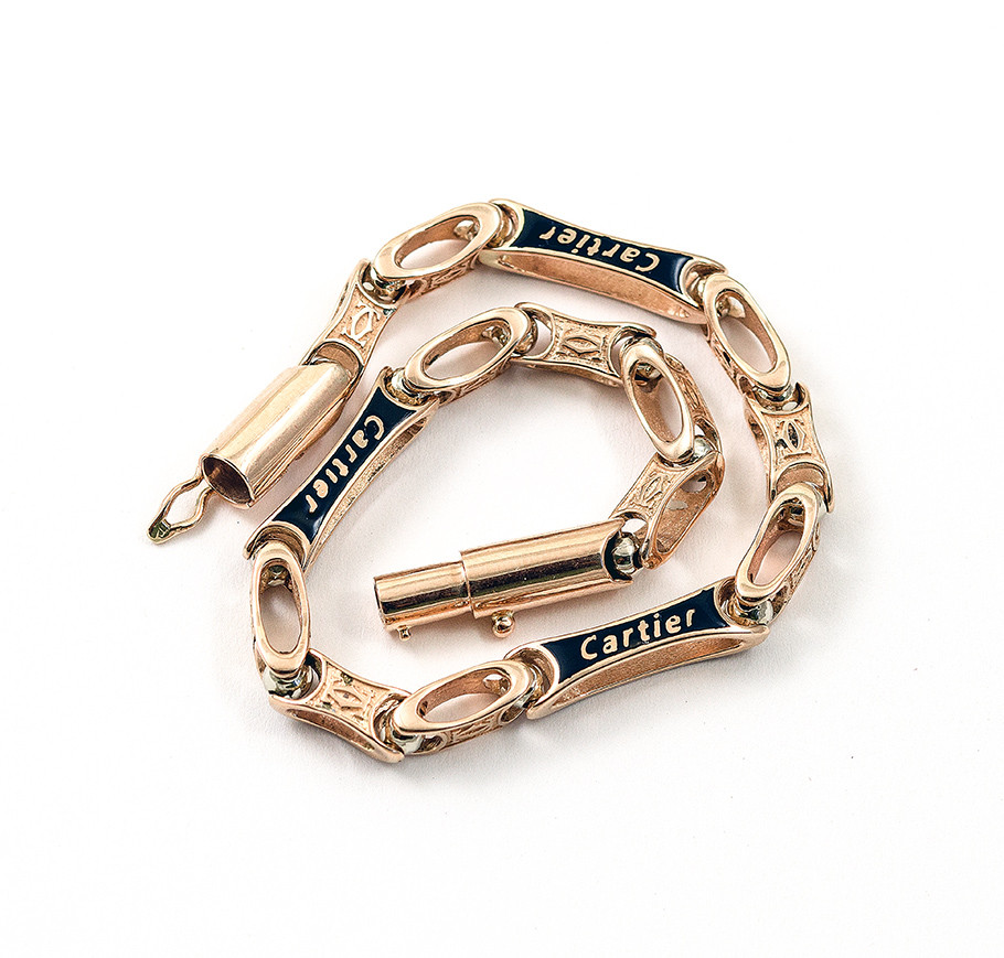 Золотий Браслет з емаллю, фото 1