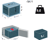 Сейф вбудований Technomax GK/1, фото 6