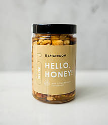 Мед з горіхами Делюкс смажений 470 г / скло
