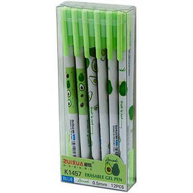 Ручка гелева чорна пише-стирає К1457 Авокадо 1-387