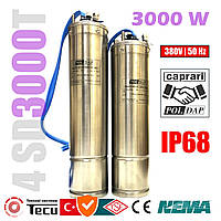 Маслонаповнений занурювальний двигун POLDAP 4“ 4SD3000T 3~380В (NEMA стандарт)