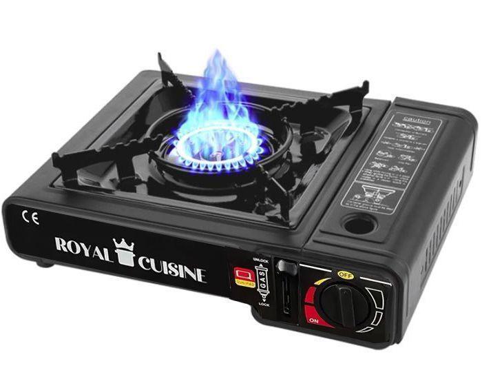 Газова плита портативна під балон в пластиковому кейсі  Royal Cusine (2300 Вт)