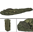 Спальний мішок тактичний -23 °C Mil-Tec Tactical 5 Sleeping bag оливковий 14113805, фото 6
