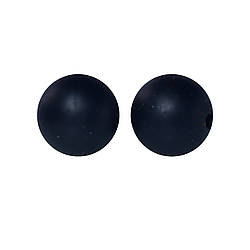 Намистина Куля з блискітками силіконова для гризунків 15 мм Ø 2 мм 5 шт. Чорний