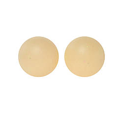 Намистина Куля з блискітками силіконова для гризунків 15 мм Ø 2 мм 5 шт. Бежевий