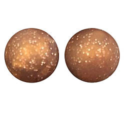 Намистина Куля з блискітками силіконова для гризунків 15 мм Ø 2 мм 5 шт. Коричневий