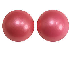 Намистина Куля з перламутром силіконова для гризунків 15 мм Ø 2 мм 1 шт. Рожевий