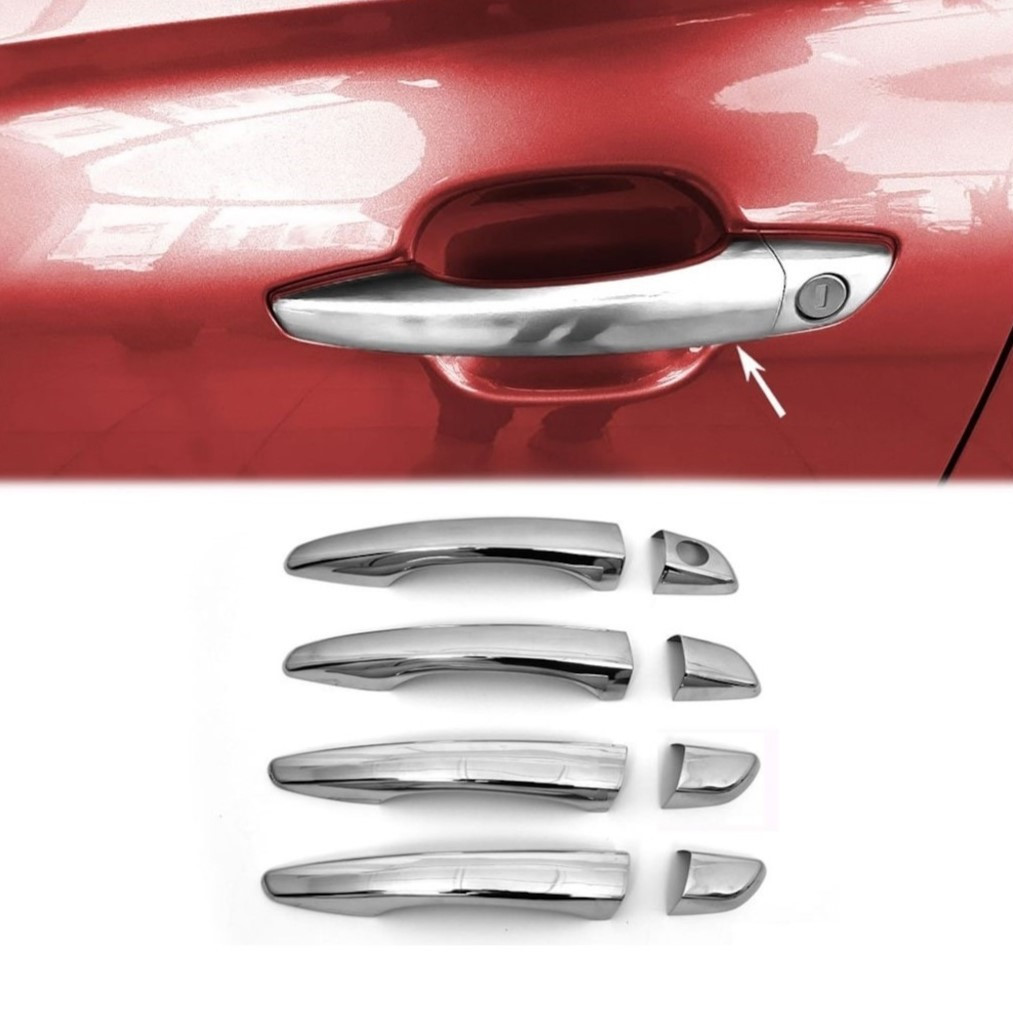 Накладки на ручки (4 шт., нерж.) - Peugeot 2008 2019+ (TAN24), фото 1