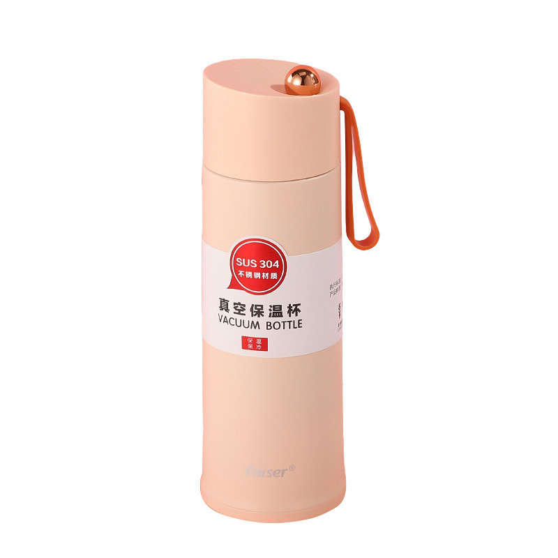 Термос із нержавіючої сталі 450 мл Рожевий YLS80157P, фото 1