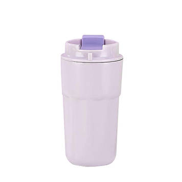 Термокухоль з напувалкою 450 мл з ремінцем Фіолетовий HP153V