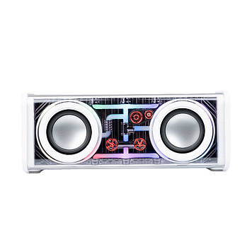 Колонка портативна V8 BT/TF/USB/TWS 10 Вт біла V8W