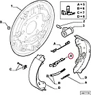 Розпірна планка задніх колодок на Fiat Qubo, Peugeot Bippper, Citroen Nemo (2008-...), 77362444, 431086, фото 4