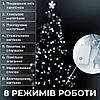Гірлянда нитка світлодіодна GarlandoPro 171 LED 16м 8 режимів гірлянда новорічна Білий W300LEDW, фото 5