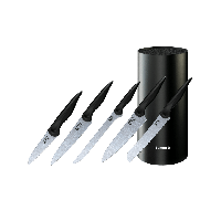 Набір із 5 ножів з підставкою Samura Mojo Black (SMJ-06B)