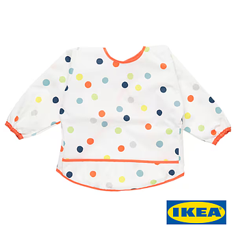 Нагрудник дитячий IKEA KLADDIG (ІКЕА КЛАДДІГ). 80307223. Різнокольоровий