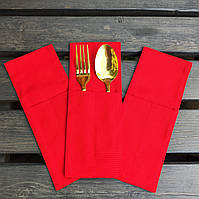 Конверт червоний для столових приладів