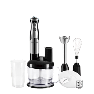 Блендер із чашею занурювальної Sokany 8 в 1 ручний з насадками потужний 700 Вт портативний універсальний міксер SK50118
