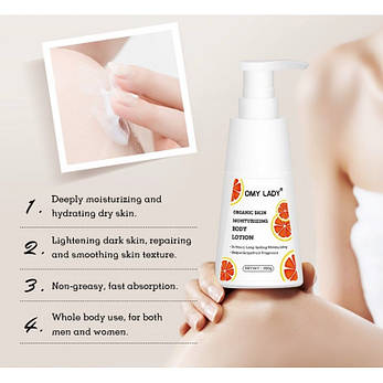 Зволожувальний лосьйон для обличчя та тіла Omy Lady Body Lotion, 200 мл, фото 3