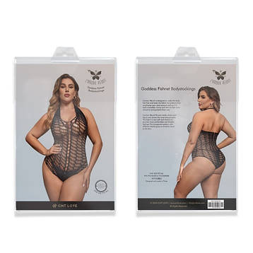 Сексуальне боді Goddess Fishnet Bodystockings Black, фото 1