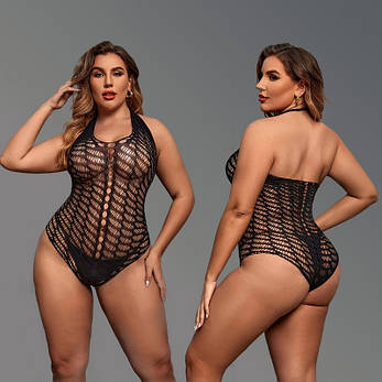 Сексуальне боді Goddess Fishnet Bodystockings Black, фото 3