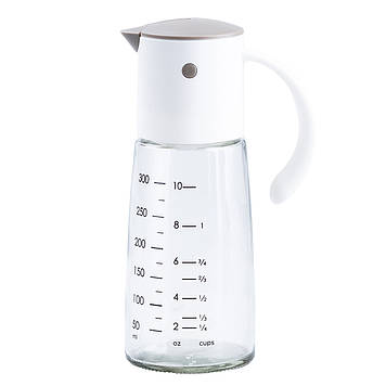 Пляшка дозатор для олії та оцту 300 мл з носиком і мірною шкалою Сірий HP16297W