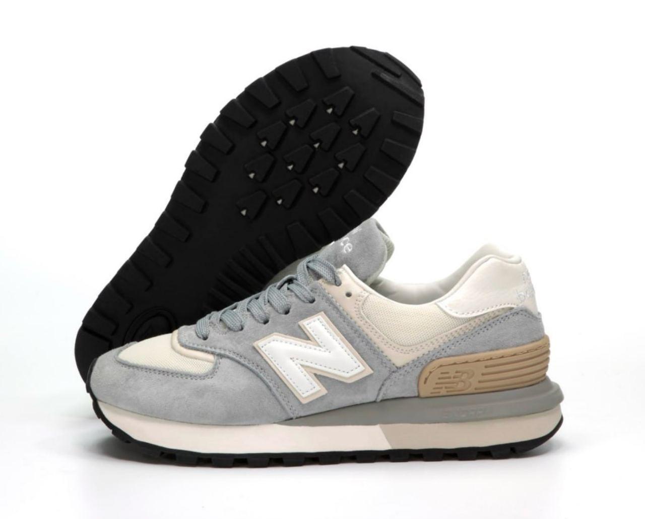 Чоловічі кросівки New Balance 574 Legacy Grey beige Нью Беланс 574 Легасі сірі замша демісезон