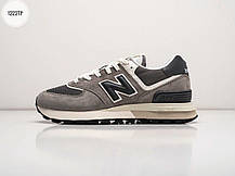 Чоловічі кросівки New Balance 574 Legacy Beige Grey Нью Беланс 574 Легасі бежеві замша демісезон, фото 5